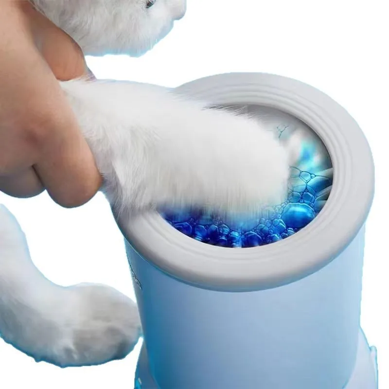 Automatic Pet Paw Cleaner Cup, Smart Dog Cat Foot Washer Machine, Portable Cleaning Tool for Pets Груминг Для Кошек