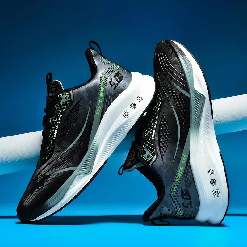 

Men's Breathable Casual Sneakers Luxury Trainer Fashion Loafers Running Shoes - Comfortable Race Shoes for Male