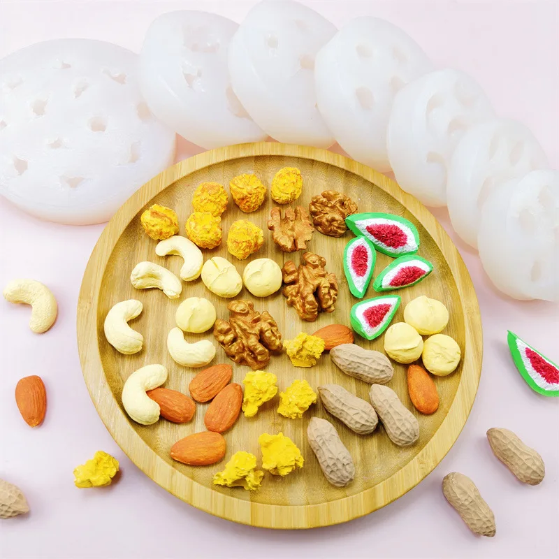 Afbeelding 3: Simulatie Moer Modellering Siliconen Mal Taart Bakvorm Diy Gips Epoxyhars Vuur Verf Wax Decoratie Gereedschap Bakaccessoires