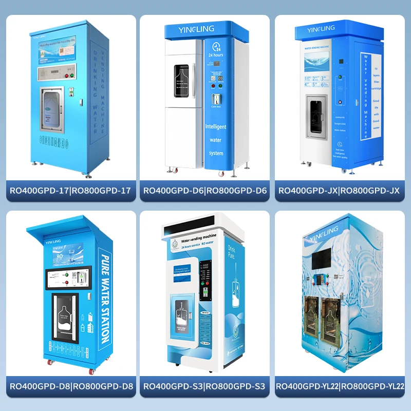 Coin Operated 224L Purified Water Vending Machine RO Filtered Credit Card Token Payment Customizable Design SDK UVend Light