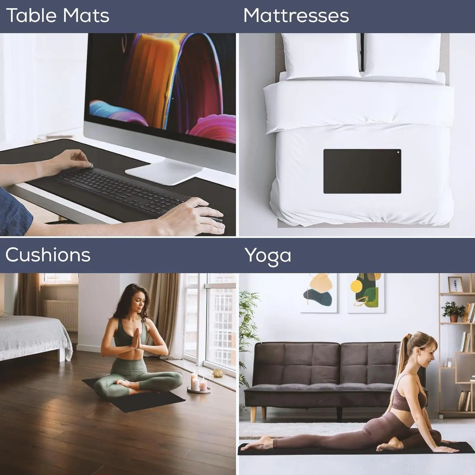 

Grounding Mat For Feet Anti Static Body Relief Accessories Anti Static Grounding Pad For Balance Mood Overall Health Travel