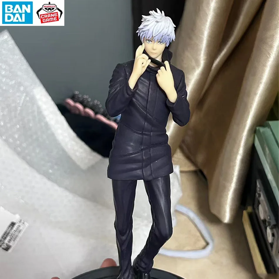 19cm Jujutsu Kaisen Anime-Figur Gojo Satoru Anime-Statue PVC-Actionfigur Sammlermodell Spielzeug Kinderdekoration Puppe