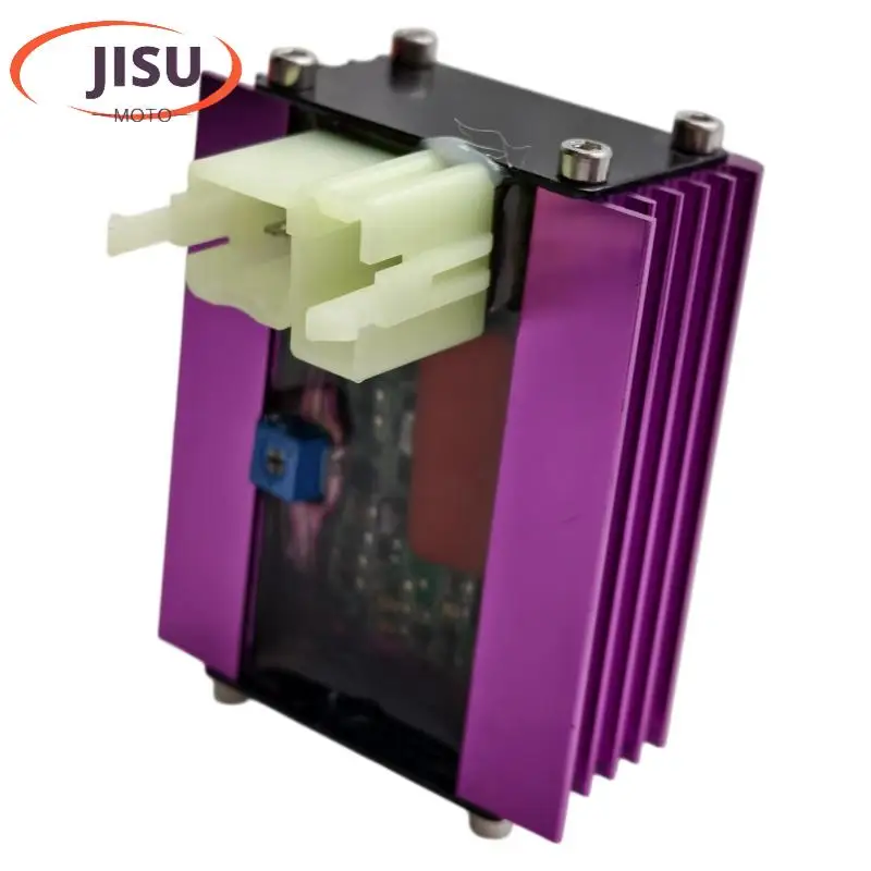GY650-150cc 6-pin purple igniter, purple heat dissipation 6-pin direct insertion AC igniter