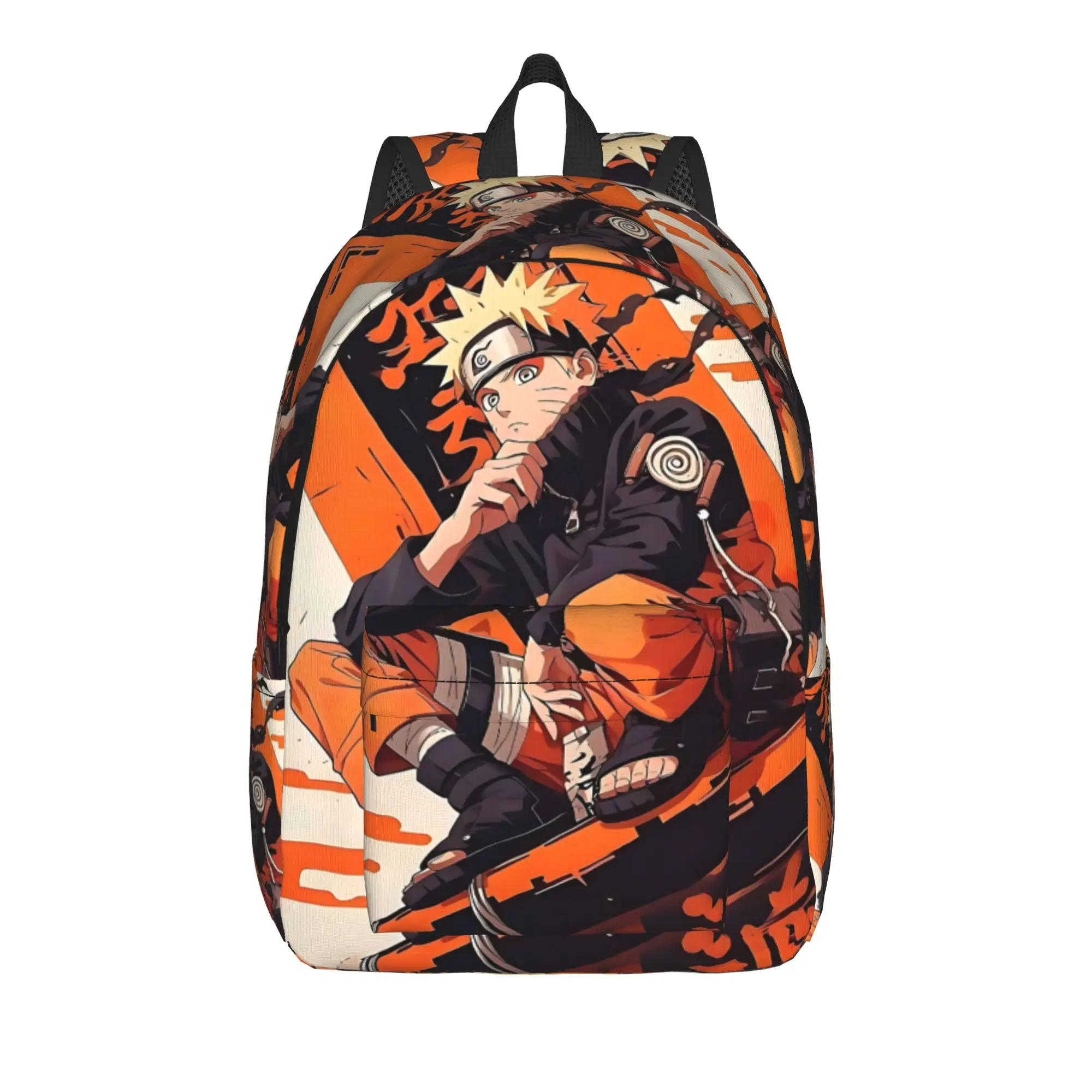 Mochila de moda Naruto anime comic, mochilas de boa qualidade para trabalho e escritório, mochila resistente com alças de ombro