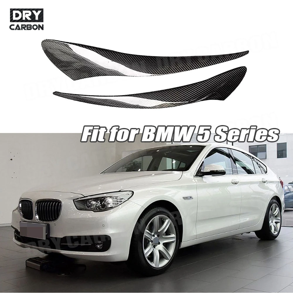 

Carbon Fiber Headlight Eyelids Eyebrows Trim Cover Sticker Accessory for BMW 5 Series G30 G38 530i 540i M550i GT F07 2009-2023