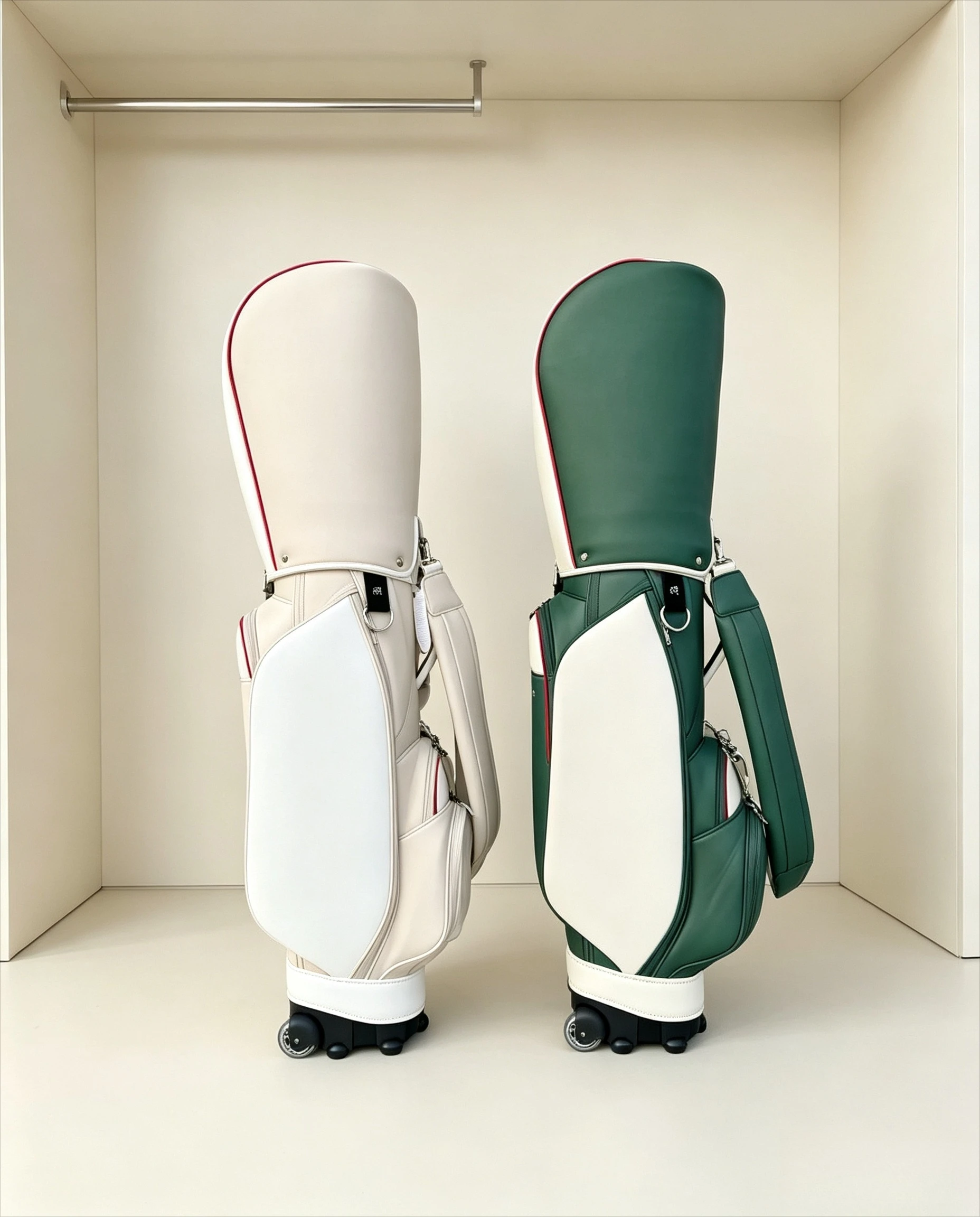 Golf Equipment Bag - Rolling Golf Stand Bag with Wheels