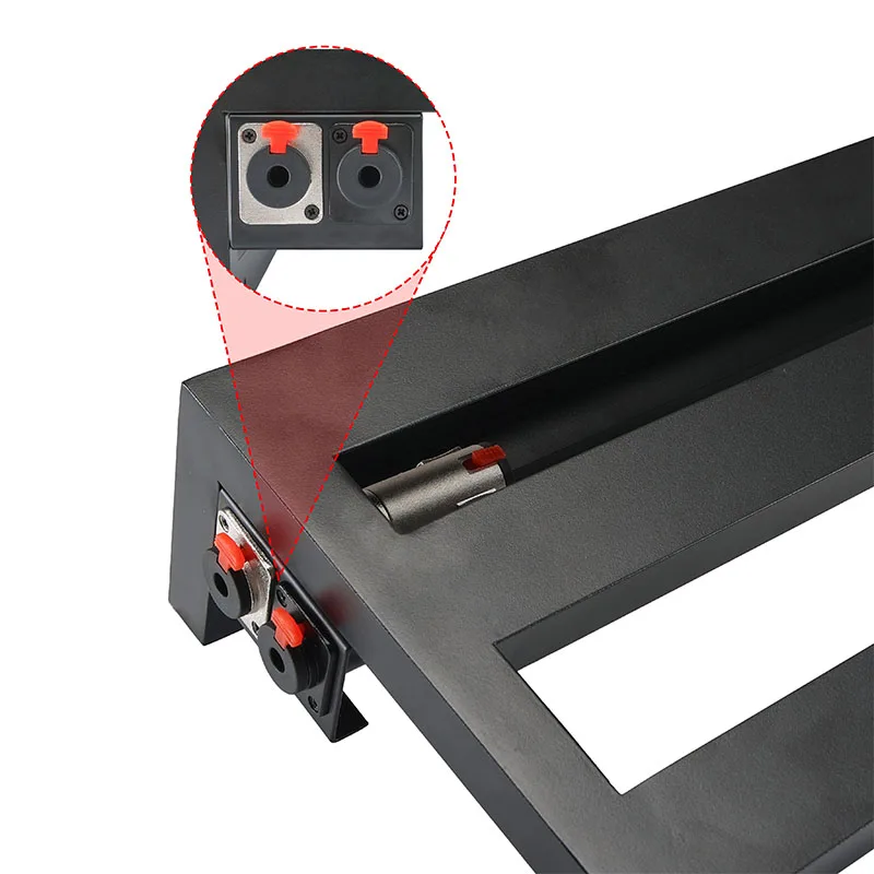 MKF DIY Guitar Effect Pedal Board Side Port Panel Mount Bracket Audio Adaptor Accessories Multiple Sizes Optional 2 3 4 Holes