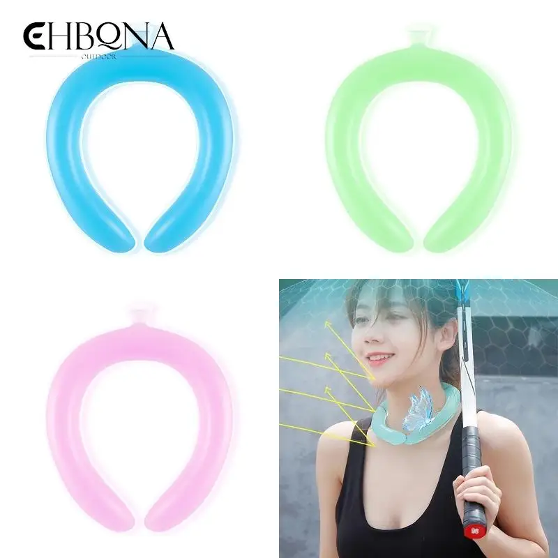 New Icy Cooling Neck Ring Outdoor Camping Hiking Cooling Wrap Scarf Ice Pack Kids Adults Summer Cooler Neck Wraps Cooling Tube