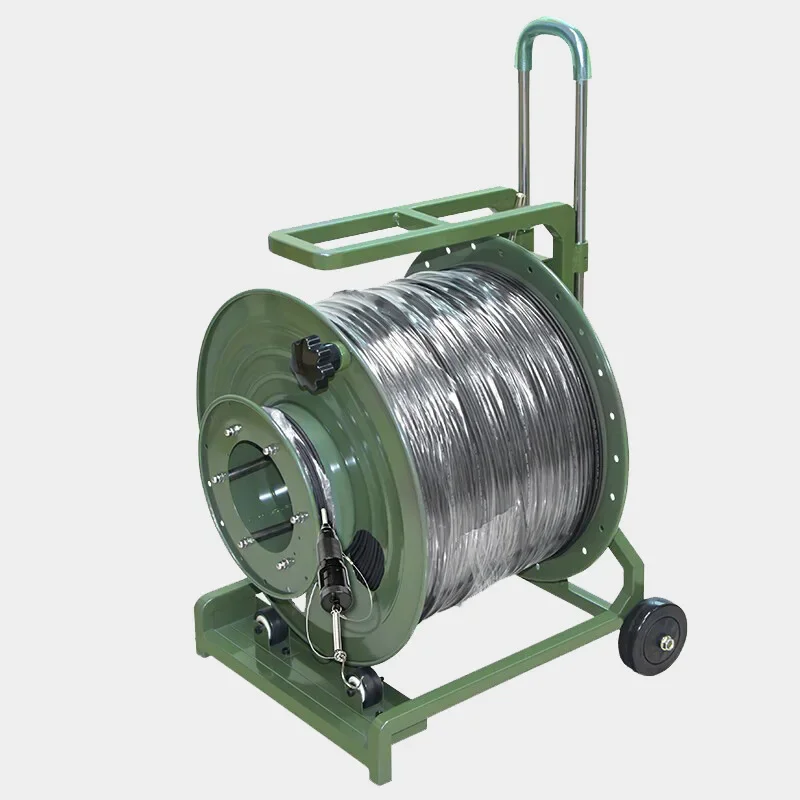 

Install optical cable single mode double core plus aviation connector