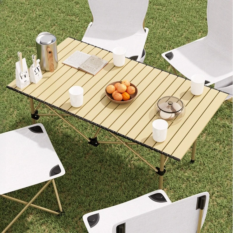 Mesa de Camping Plegable Explorer con Bandeja para Huevos, Mesa de Picnic Portátil, Mesa Plegable para Camping, Mesa Portátil, Mesa Plegable