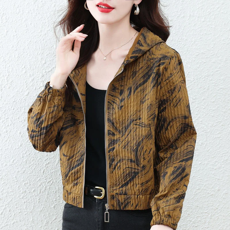 Xiaoxiangfeng-Veste courte et fine pour femme, haut taille haute, veste de baseball, printemps, automne, nouveau, 2024