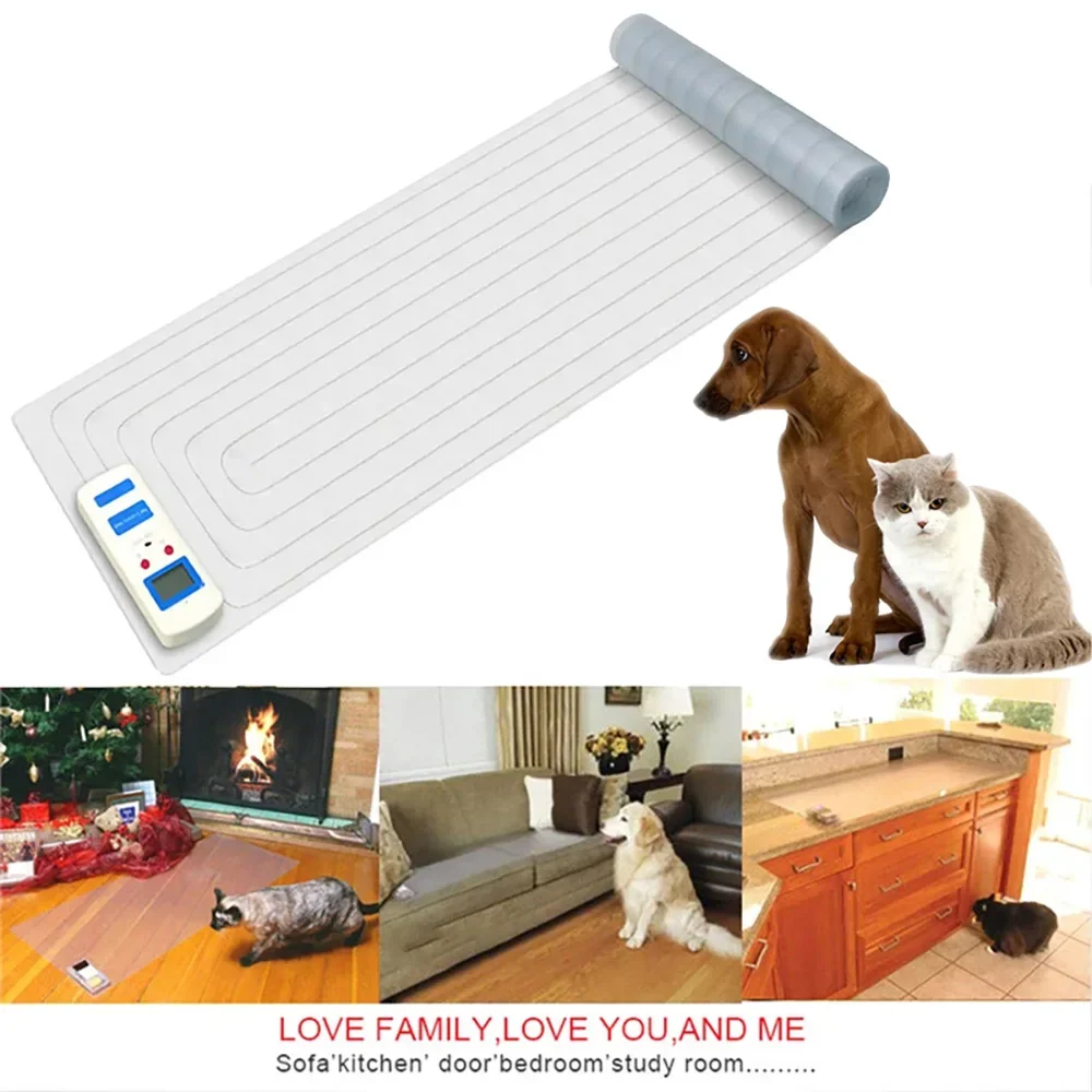 Pet Shock Mat, Indoor Safe Shock Training Pads, Electrostatic Cat Dog Repellent Blanket, Keeps Pet Off Sofa Counter Pet Supplies