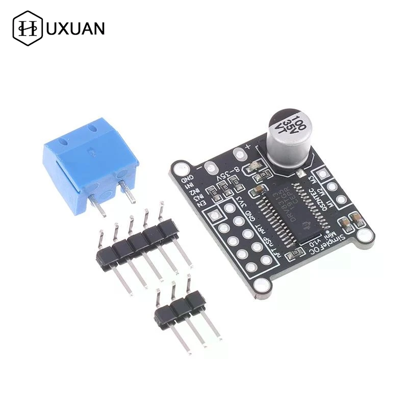 【W】Simple FOC Mini DRV8313 Module DC Brushless Motor Driver Board SVPWM Control DC 8-35V