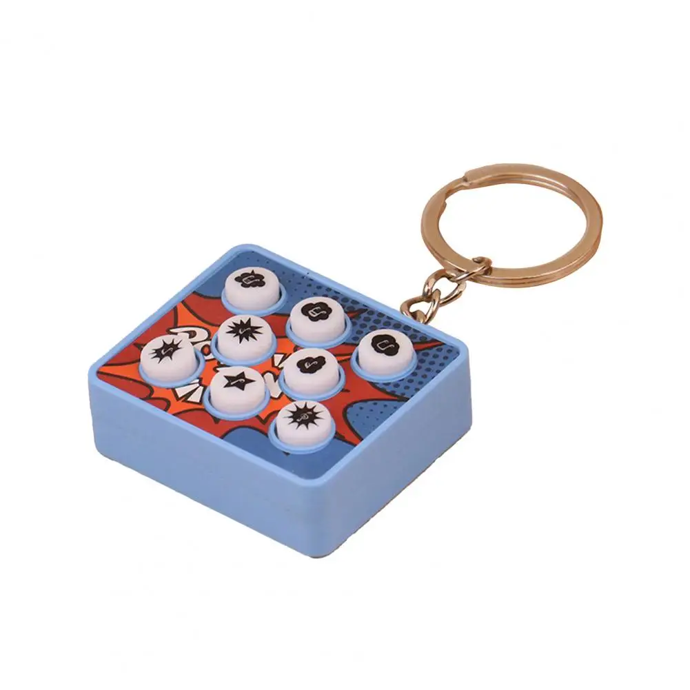 Rantai kunci suara panah realistis, mesin Farting gantungan kunci pereda stres untuk mainan Prank rumah liontin kompak hadiah
