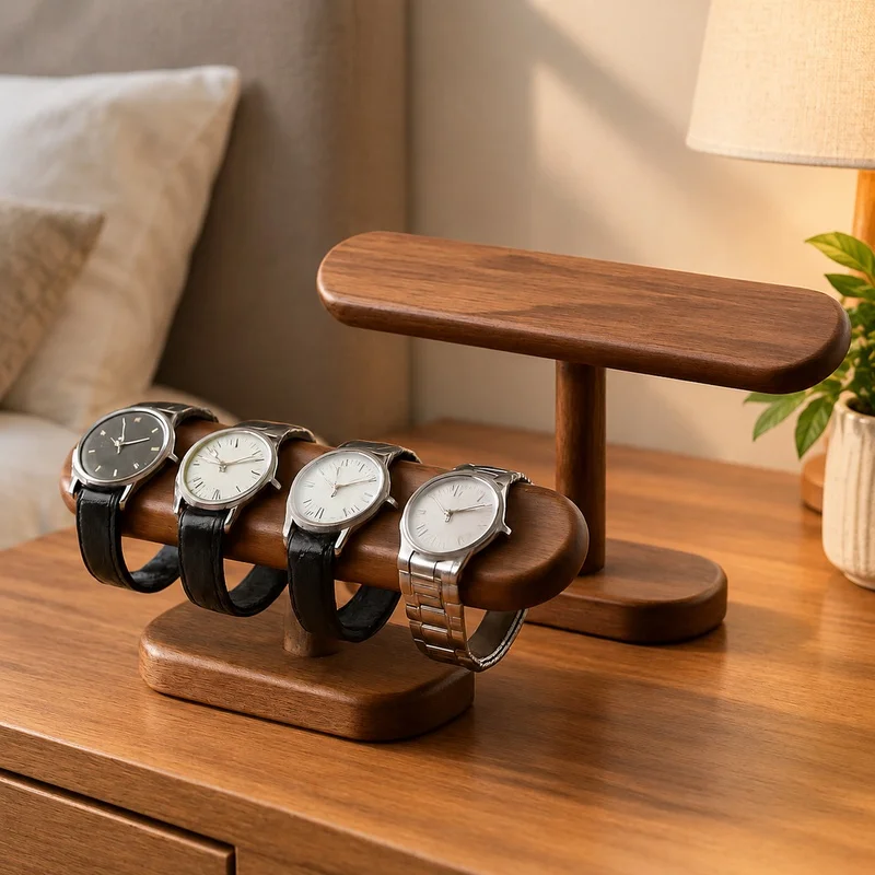 Countertop Display Rack for Wooden Jewelry, Perfect for Organizing Chains and Anklets