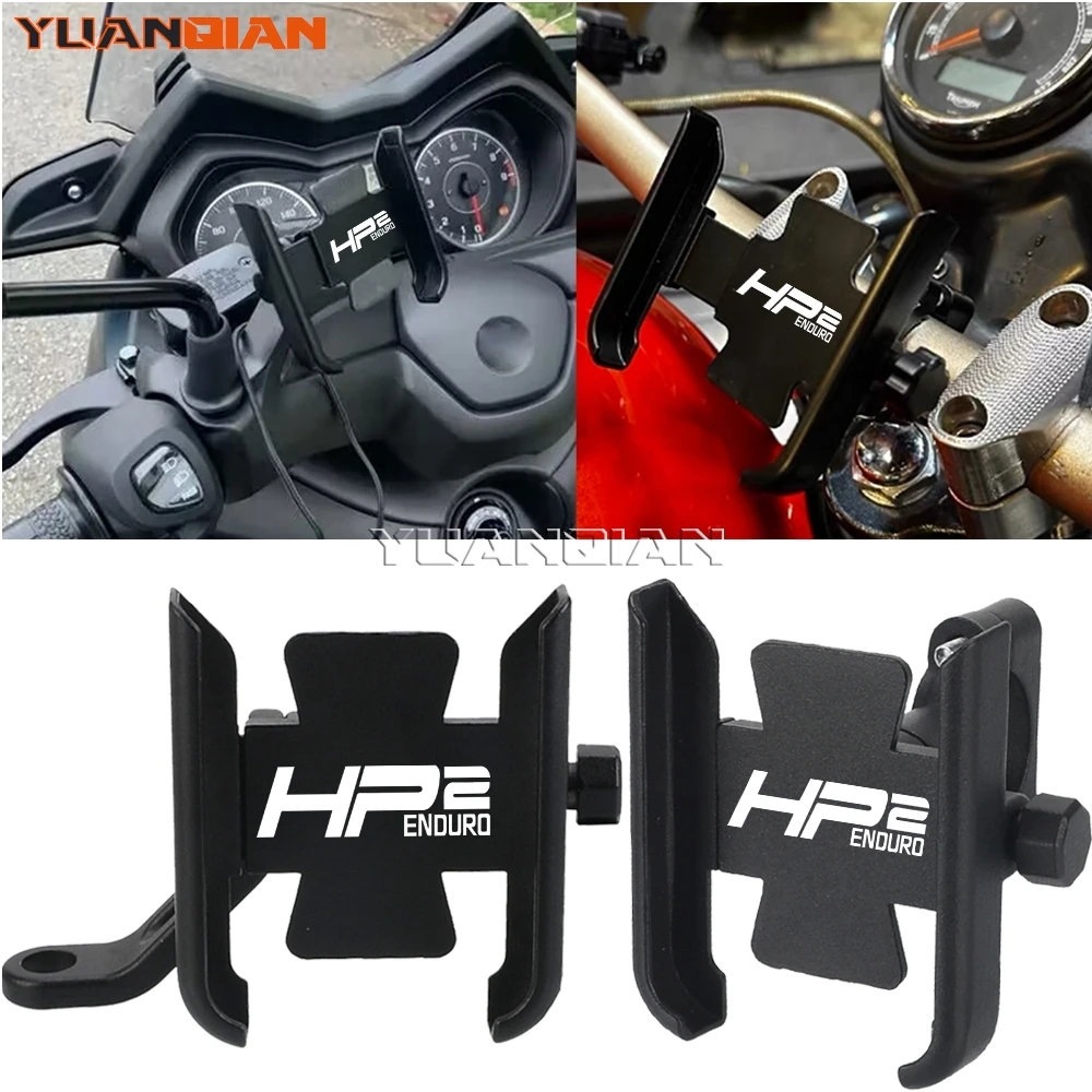 Motorcycle Handlebar Mobile Phone Holder GPS Stand Bracket CNC For BMW HP2EnduRo HP2 HP 2 HP2Megamoto HP2SPORT 2005~2008  2009 