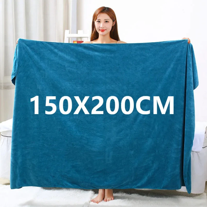 

Extra large microfiber bath towel, super absorbent, quick-drying soft Hotel beauty salon sauna sports towel