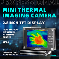 32*24 Resolution Thermal Imager -40℃ to 300℃ Maximum Minimum Center Temp Measurement 2.8inch Display Mini Thermal Imaging Camera