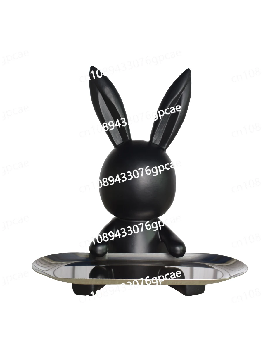 

Cartoon Cute TV Cabinet Entrance Key Storage Tray Rabbit Ornament Model Room Living Room Desktop Decoration