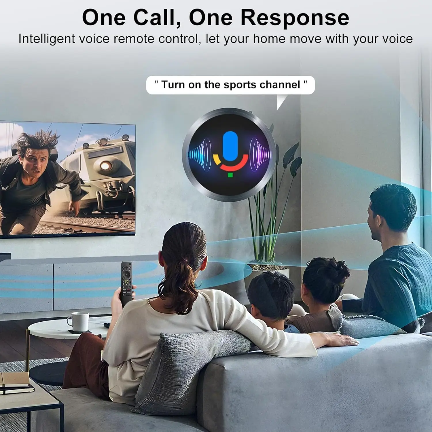 RMF-TX910U Voice Remote Control for Sony Bravia TV Remote Replacement, Compatible with All Smart LED/OLED and Google Smart TVs