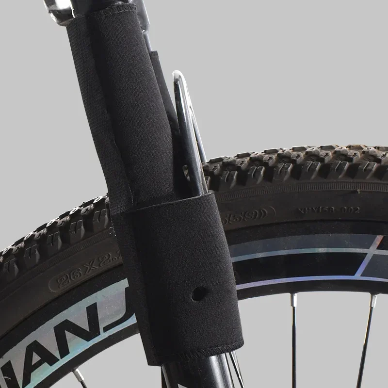2PCS Bike Fork Protector Covers, Dust Proof Scratch Resistant Frame Wrap Pads, Nylon Fabric with Hook Loop for Mountain Bicycle