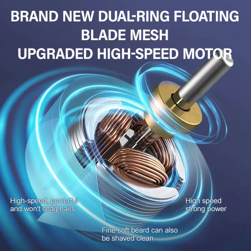 Мужская портативная электрическая мини-бритва с роторной колонной