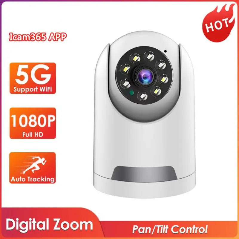 2.4G+5G Dual Band WiFi IP Camera Indoor Home Security CCTV Baby Pet Monitor Mini Camera 1080P Wireless Surveillance Camera