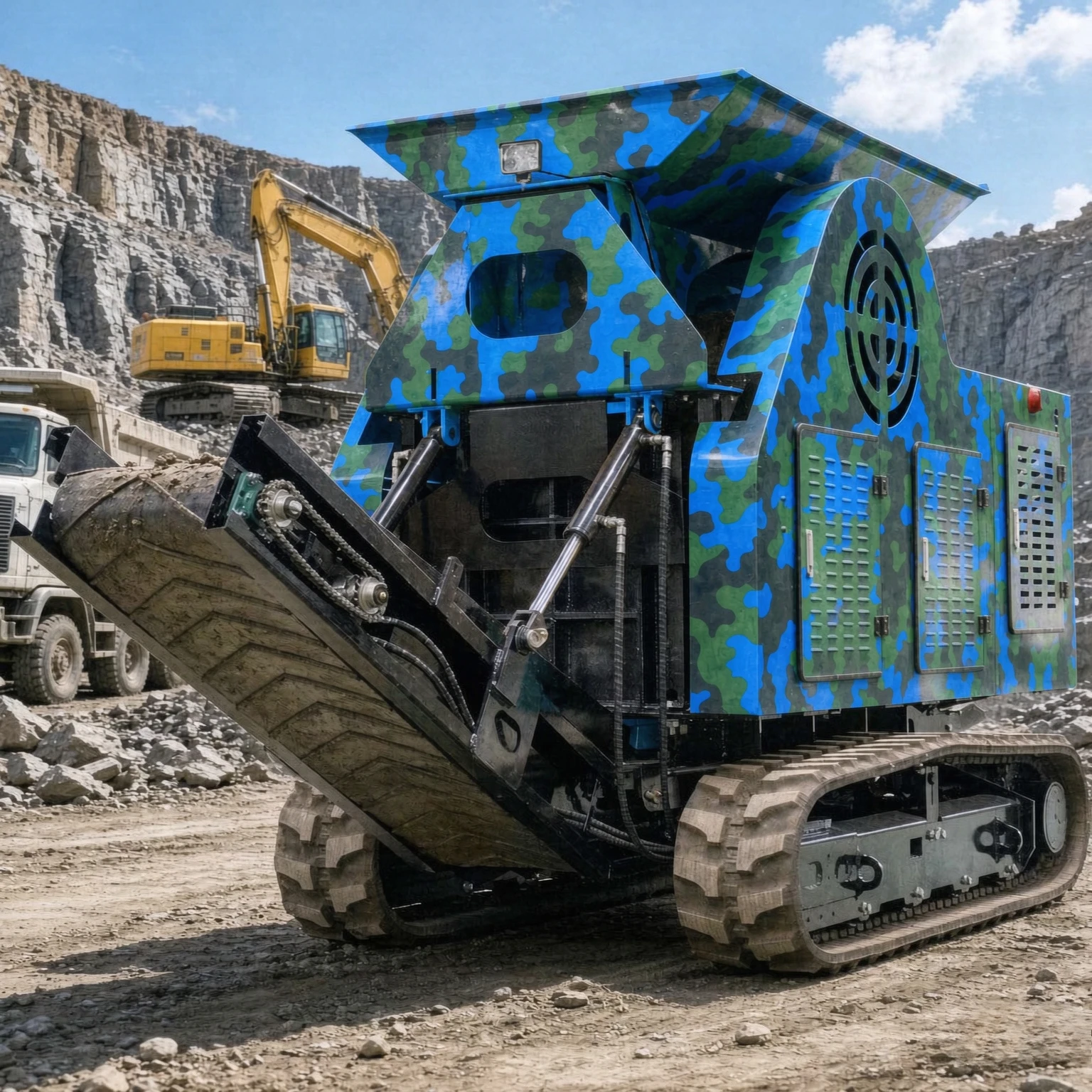 Factory Price Crawler Type Mobile Stone Crusher Integrated Jaw Hammer Crushing Machine for Construction Waste Recycling