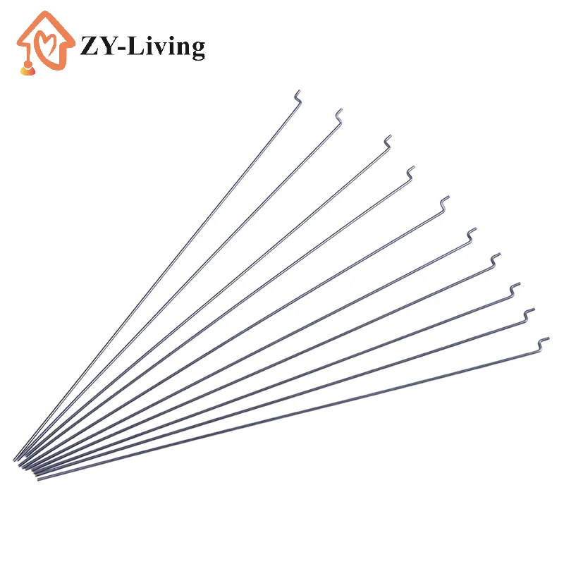 10Pcs Z-type Steering Gear Lever Diameter 1.2mm Length 20cm Stainless Steel Pull Rod Servo Lever For RC Airplane Part