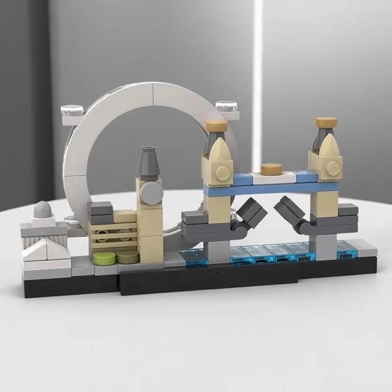 

MOC Creative City Landmark Architecture Mini London Skyline Scene Building Blocks Children's Puzzle Assembly Toys Birthday Gift