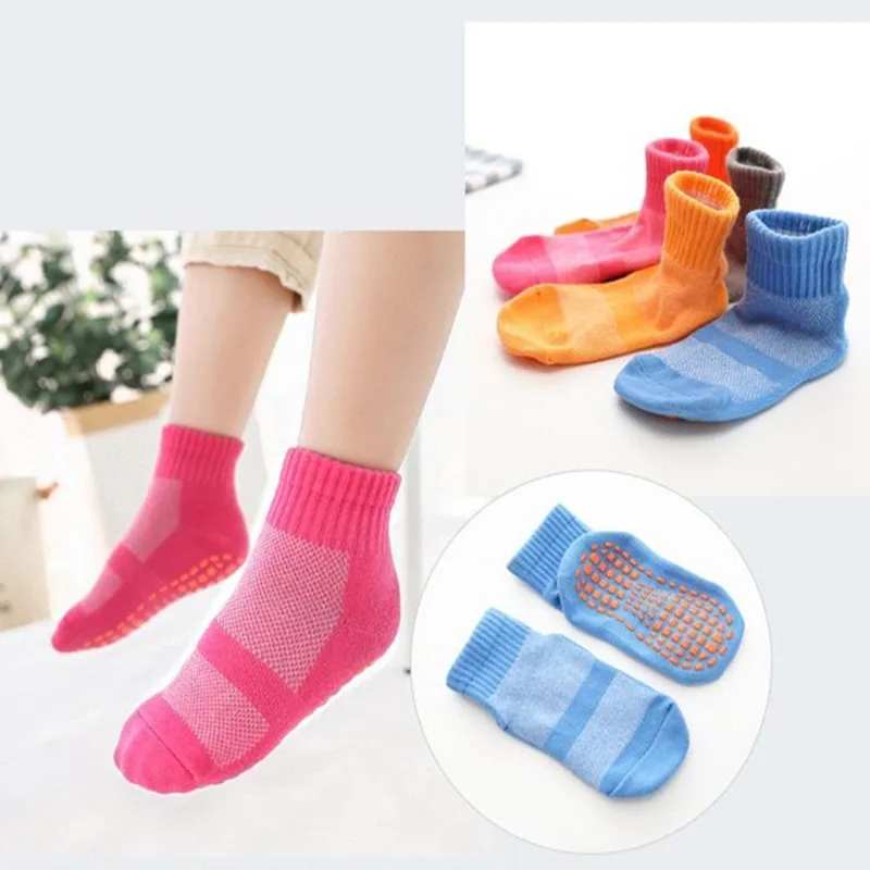 1pair Kids Socks Autumn Winter Warm Non-slip Floor Socks Baby Cotton Socks 1-10Years