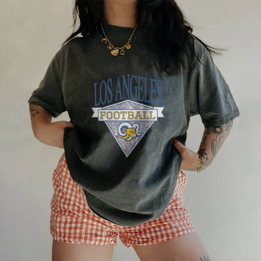 

Ladies Graphic T-Shirts Oversized Women's Tee - Y2K Vintage Washed Cotton Streetwear Casual Baggy Inspired Loose Fit