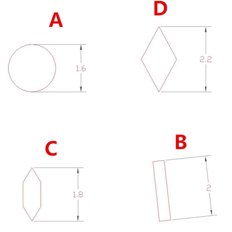 1 sztuk skórzane szycie szydło Rhombus wykrawania szydło do sznurowania szwy Scratch narzędzia DIY skóra szycia stożek zestaw igieł