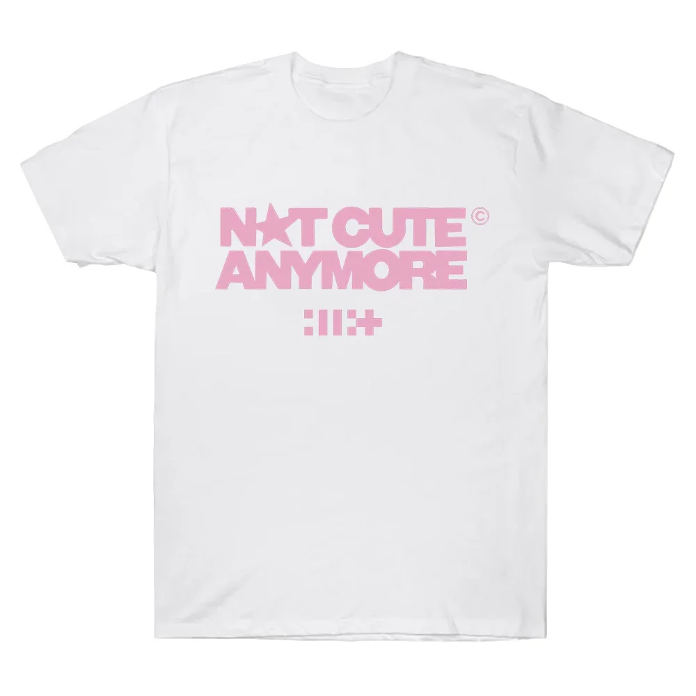 ILLIT Not Cute Anymore Album T Shirts ILLIT Girl Band T-shirt Korean Fashion Summer Women Fashion Harajuku Kawaii T-shirt