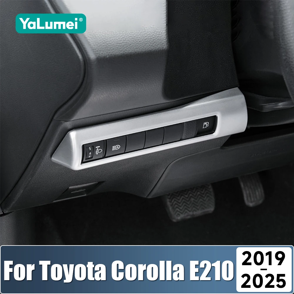 Für Toyota Corolla E210 2019 2020 2021 2022 2023 2024 2025 Hybrid ABS Auto Scheinwerfer Schalter Pailletten Scheinwerfer Einstellen trim Abdeckung