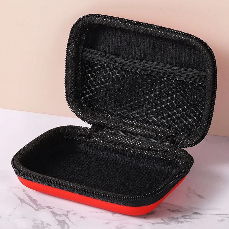 Bolsa de almacenamiento de viaje para artículos diversos, estuche de carga para paquete de auriculares, bolsa con cremallera, organizador de cables