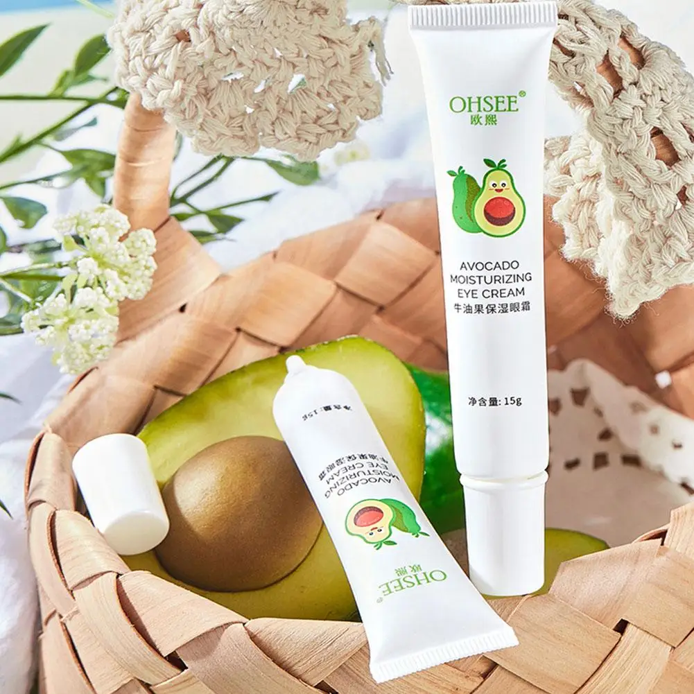 Crema hidratante de aguacate para los ojos, suero para eliminar la grasa de los ojos, antiarrugas, líneas finas, ojeras, bolsas, cuidado de la piel