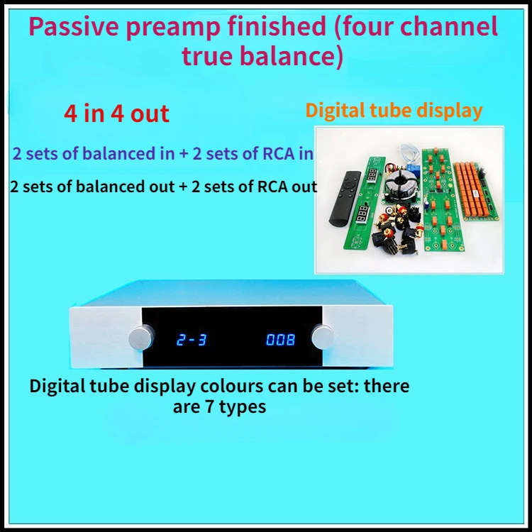 Balanced Volume Adjustment, Balanced to Single-ended, Resistor Potentiometer for Kovin Chassis, Voltage Divider Potential