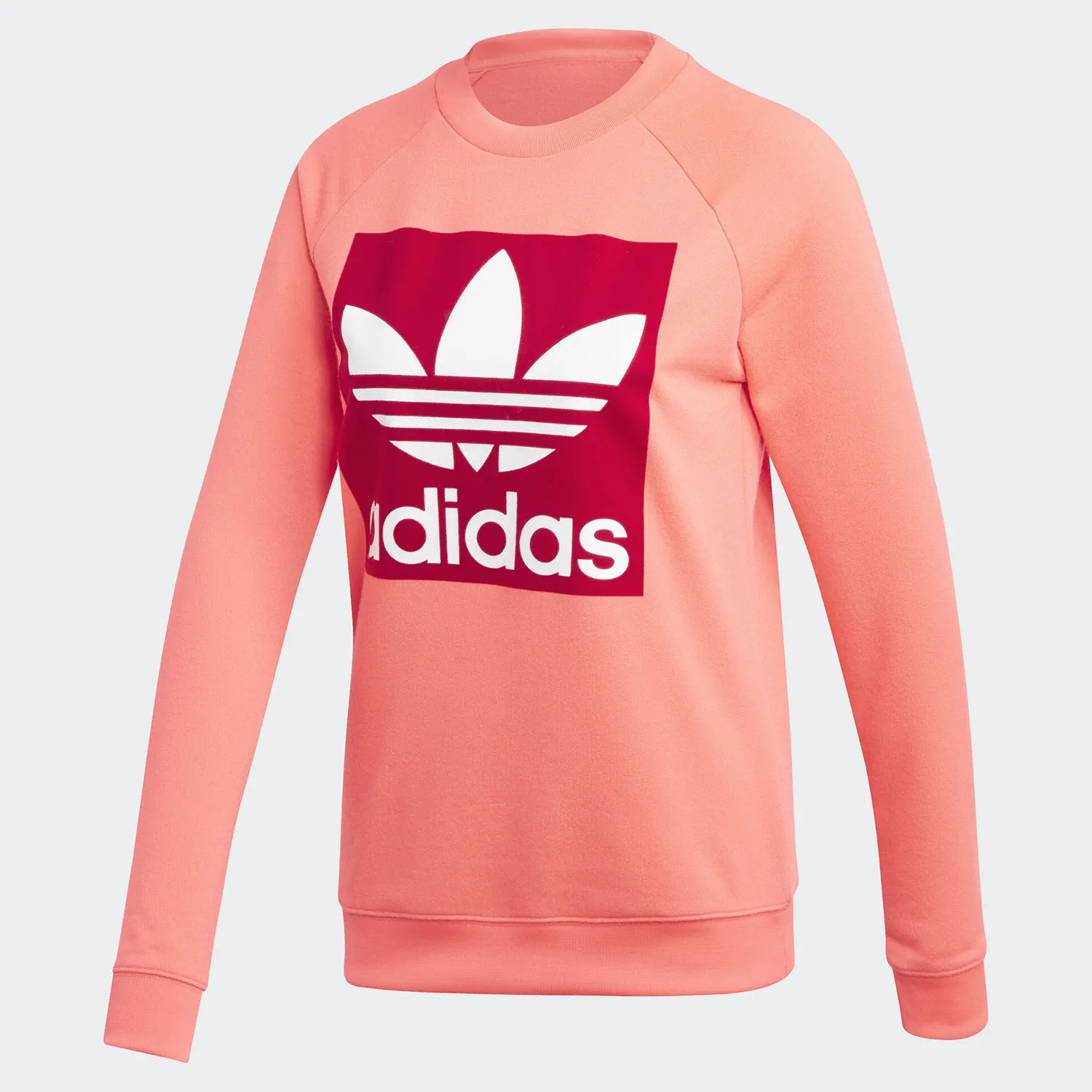 

Adidas оригинальная женская трикотажная толстовка с круглым вырезом и большим логотипом ED7548