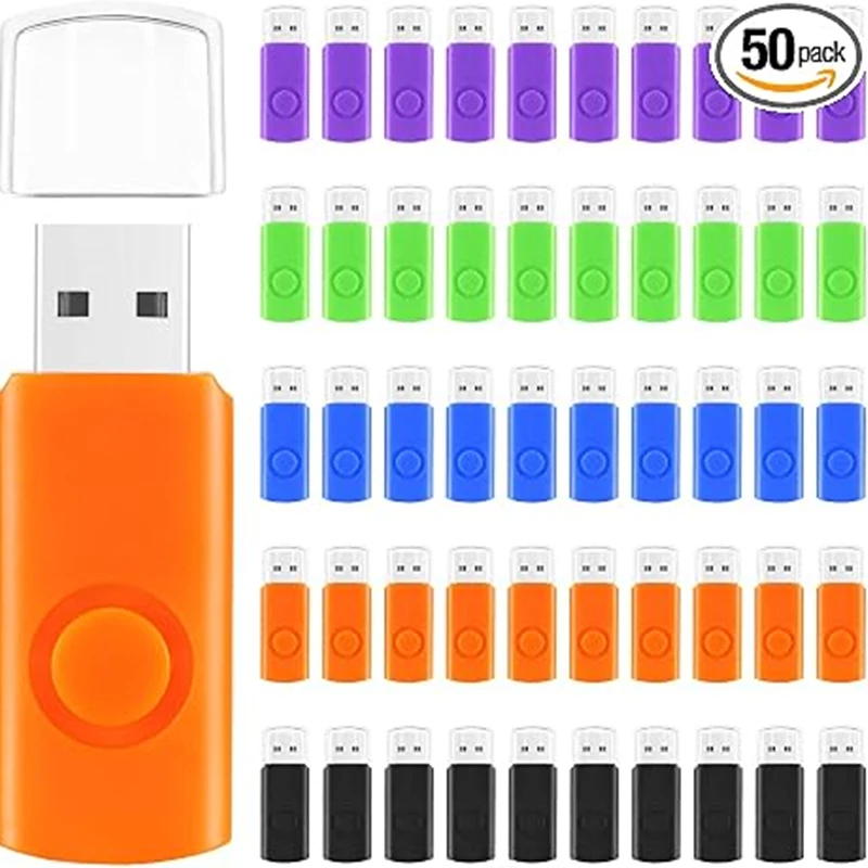 50Pcs/Lot Free Custom LOGO Thumb Flash Drive USB2.0 4GB 8GB 16GB 32GB 64GB for Car Audio for External Storage and Backup
