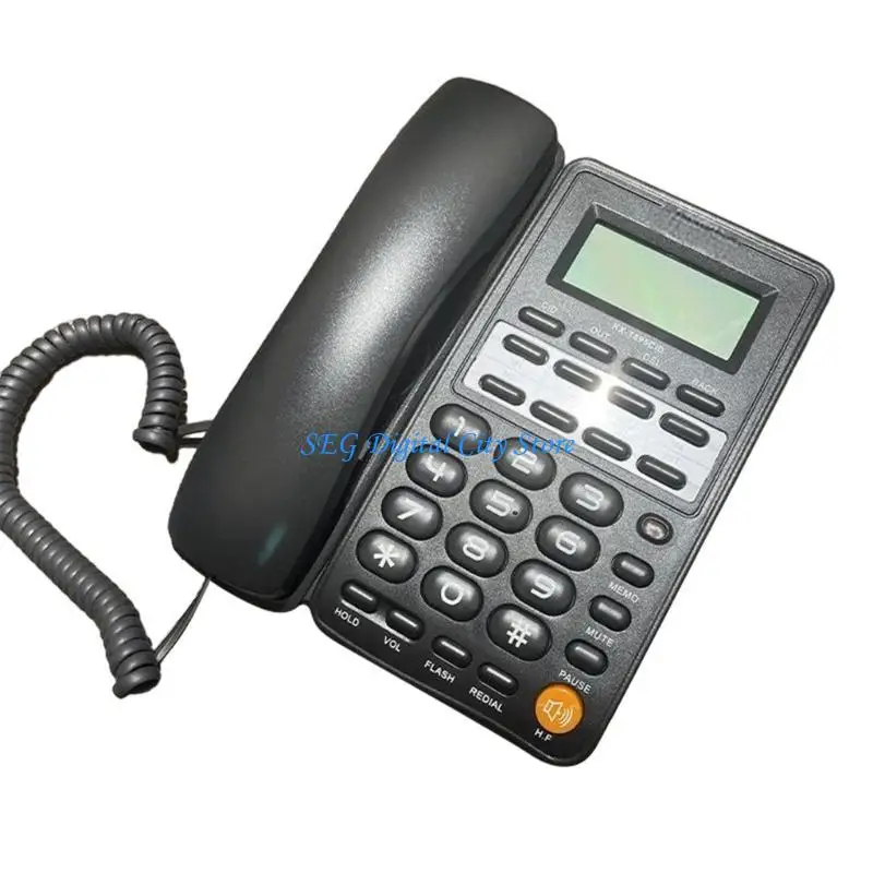 U75B Corded Telephone Landline Telephone Big Button Landline Phones with Caller