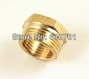 

Brass Pipe 1" Male x 3/4" Female BSPP Connection Adapter Reducer Bushing Busher Connector Hexagon Plumbing Fittings