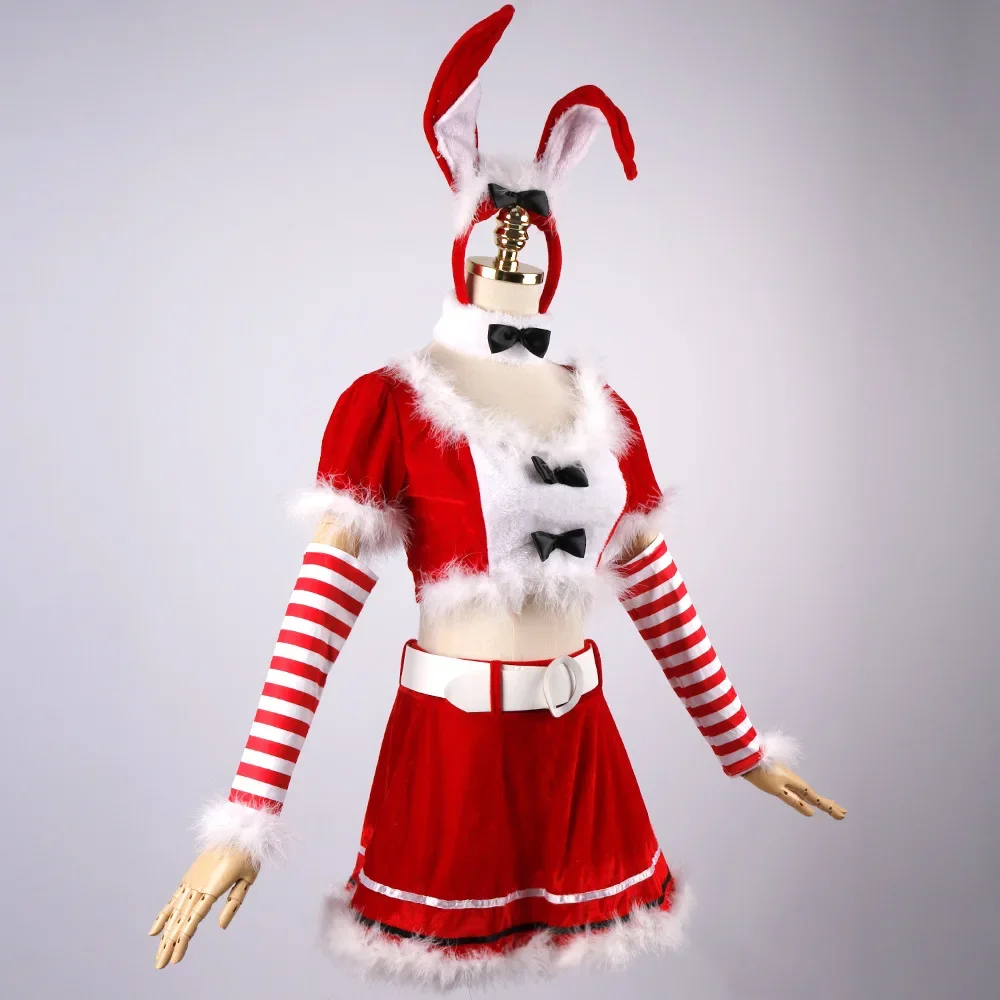 Vestido gótico de Navidad para mujer, traje Vintage victoriano para fiesta de Navidad, disfraz de Cosplay para niña, traje de conejito para carnaval