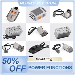 MOC Technical Parts RC Power Functions Accessories M XL L Servo Motor Compatible 8882 8883 88003 88004 Building BlocksParts