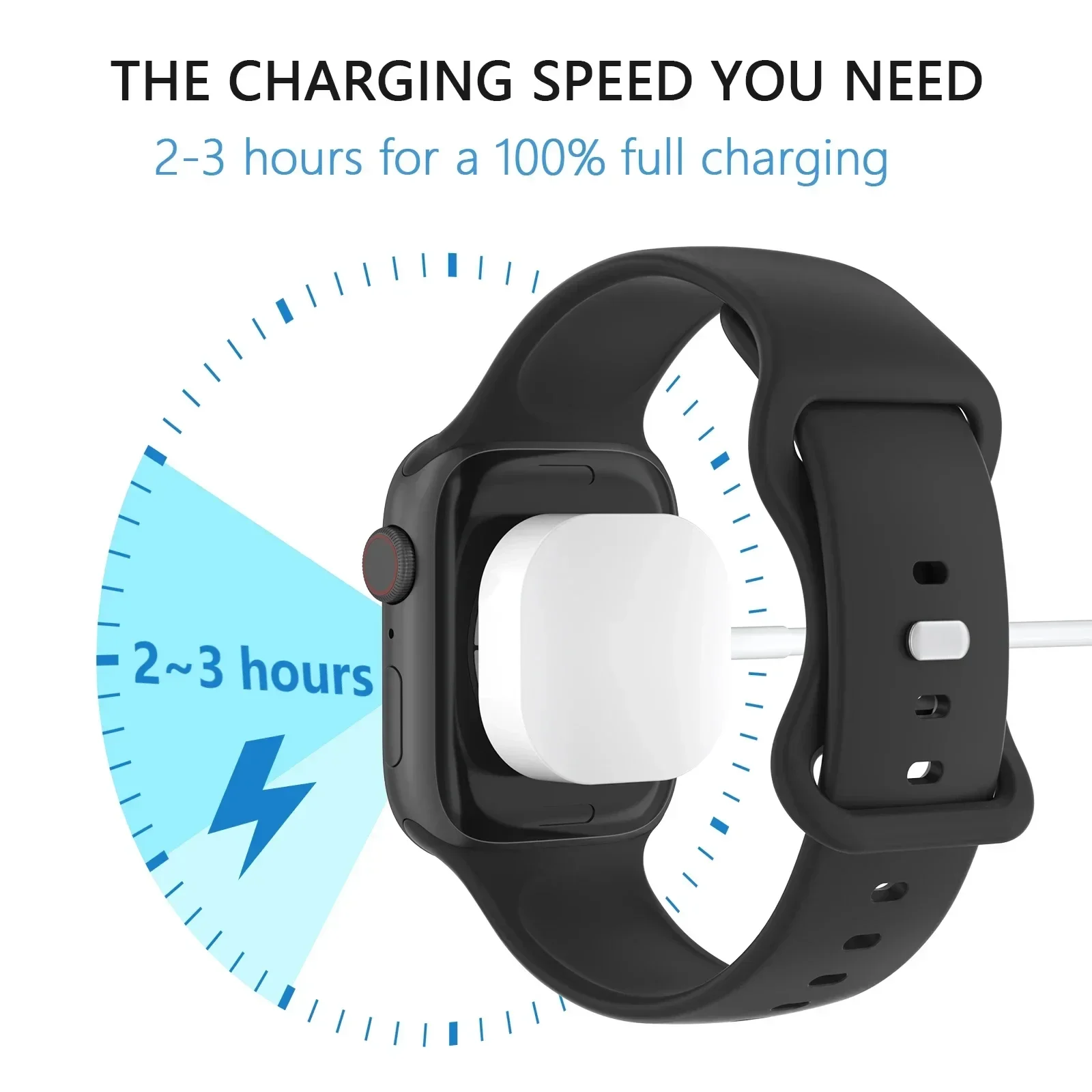 Magnetic Charger For iWatch Charging Cable Portable Wireless Charging For Apple Watch iWatch Series Ultra/8/7/6/SE/SE2/5/4/3/2/1 image 2