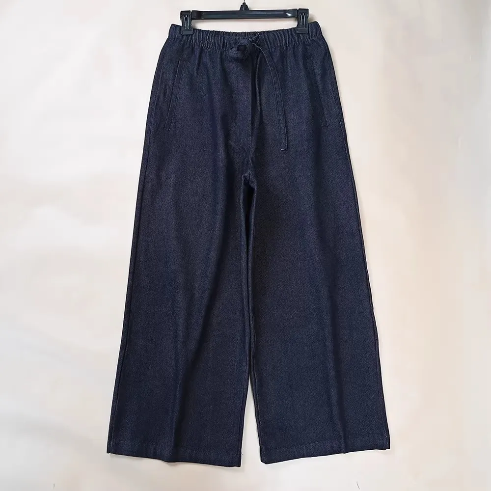 

Женские повседневные брюки с высокой талией, широкими штанинами и эластичным поясом для весеннего гардероба