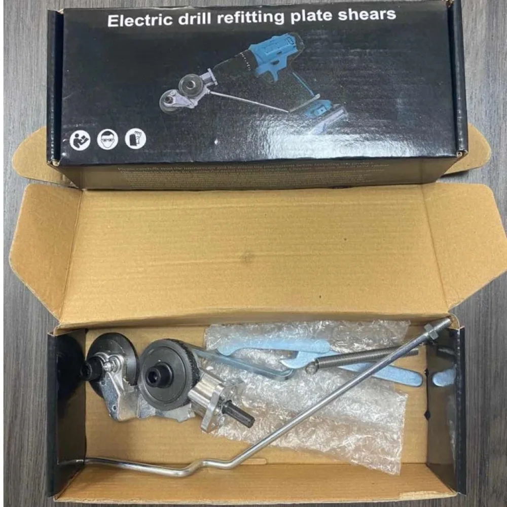 Versatile Metal Plate Shear Attachment For Power Drill Sheet Metal Cutter Accessory For Manual Drill Upgrading