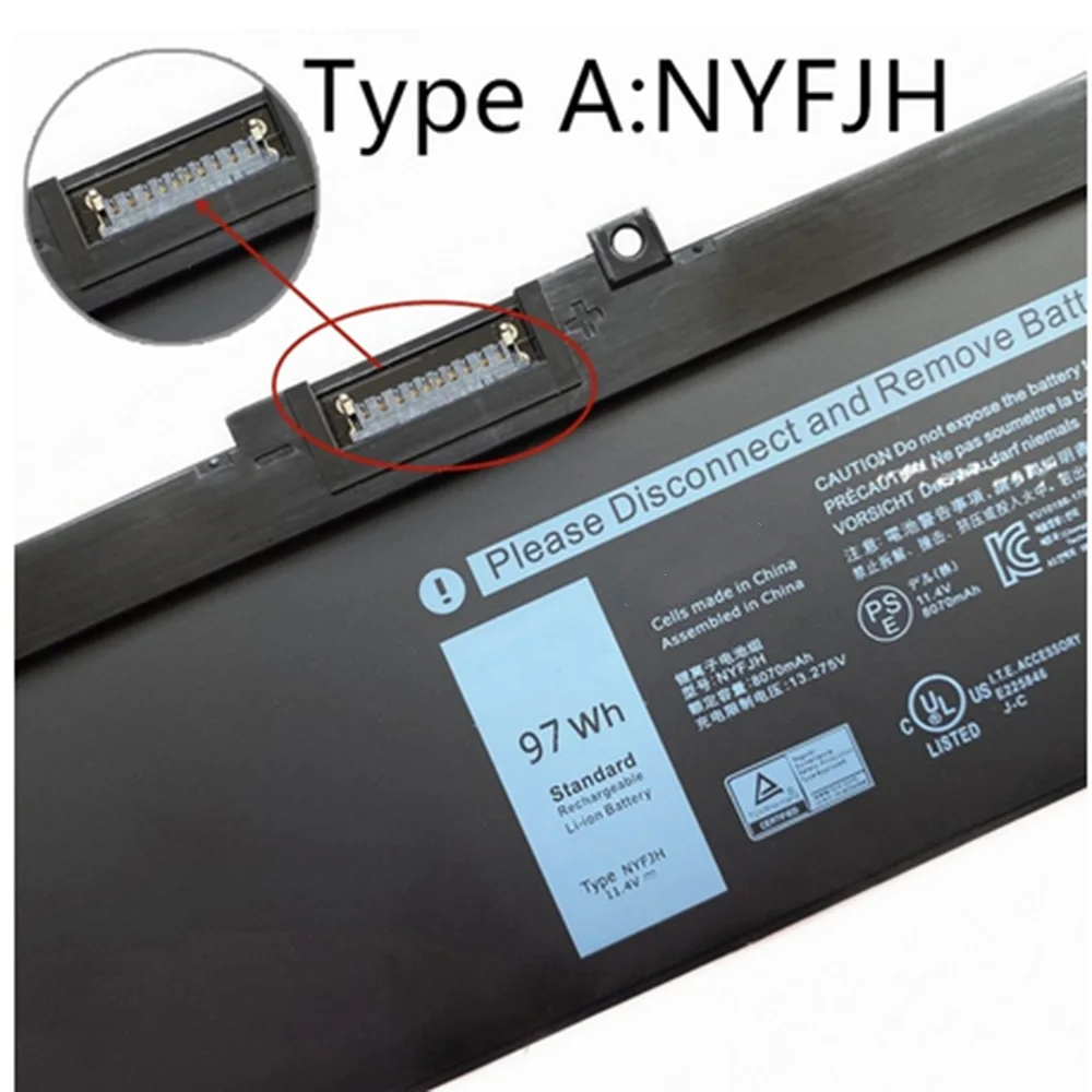 5TF10 97WH NYFJH Original Laptop Batterie Für Dell Präzision 7530 7540 7730 7740 P34E P74F RY3F9 H6K6V 7M0T6 0VRX0J DP9KT GW0K9