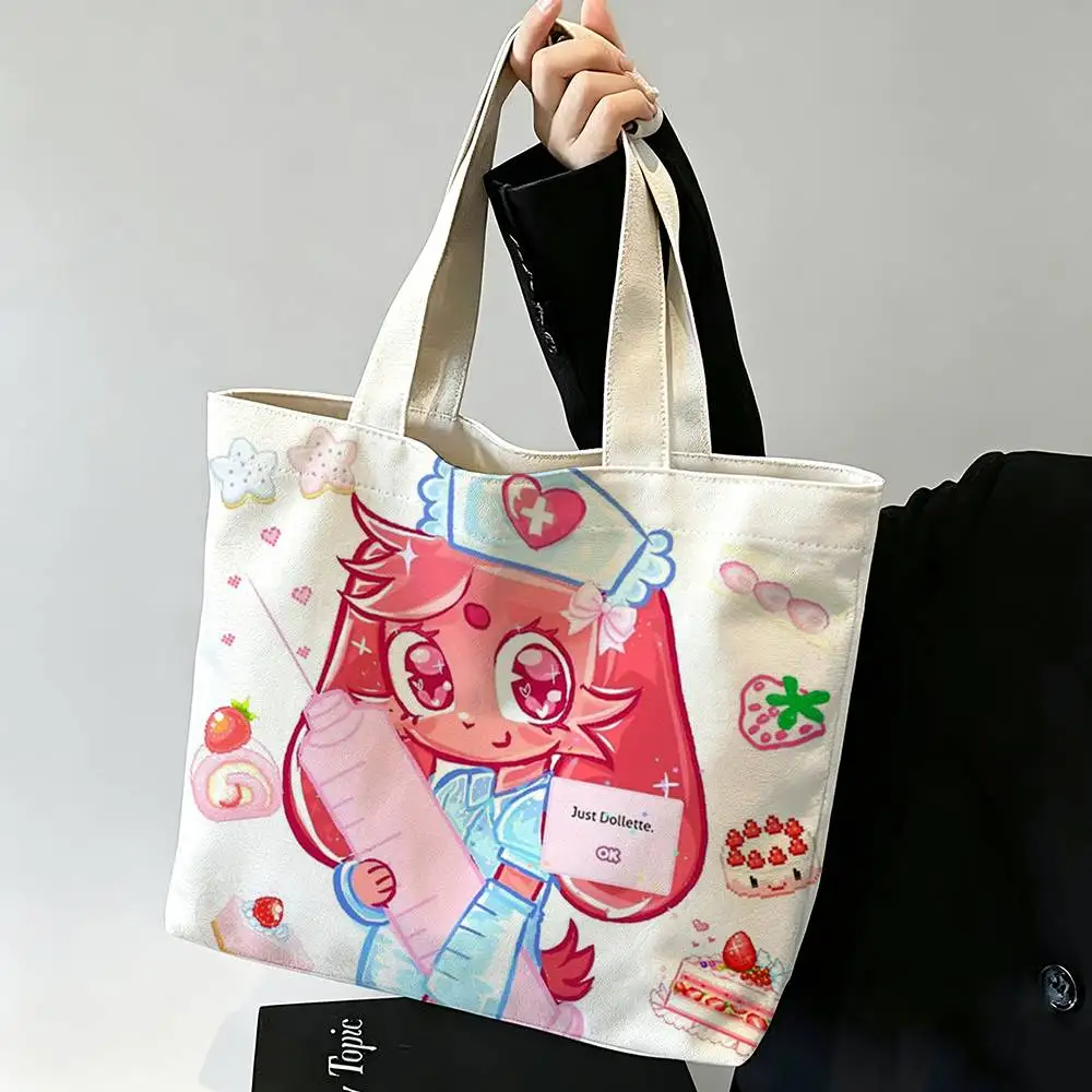 Animal Hospital N-Nurse Printed Canvas Tote Bag Shoulder Bag Commuter Mommy Shopping Bag