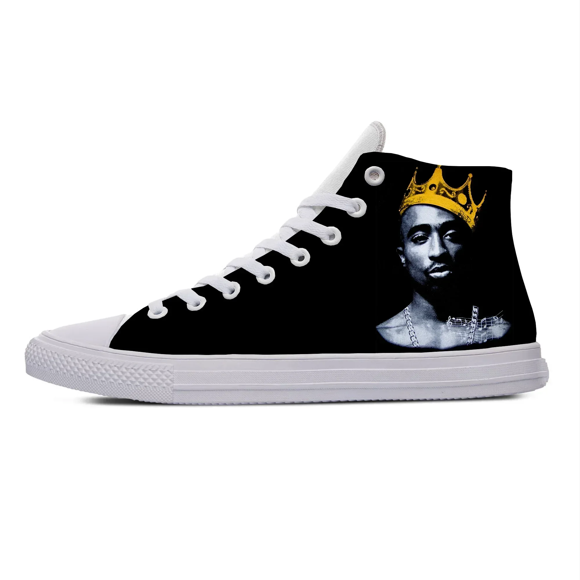 Hot Fashion 3D Print 2Pac Tupac High Sneakers for Men/women High Quality 3D Printing Handiness Casual Shoes Fashion Canvas Shoes